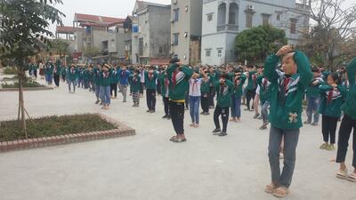 Trường TH & THCS Tân Phúc Đồng diễn ngày hội “Tiến bước lên Đoàn”